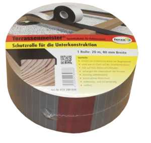 Schutzband f. Unterkonstruktion 1 mm x 80 mm x 20 m
